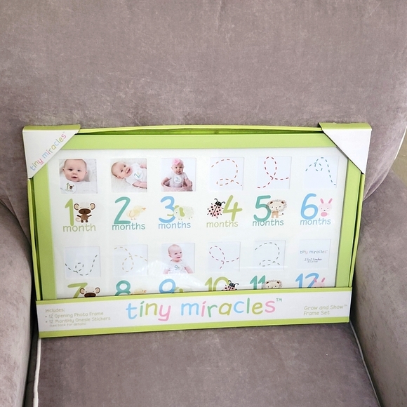 Tiny Miracles Birth thru 12 month Baby Photo Frame. NWT - Picture 2 of 8